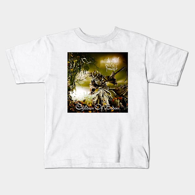 Children Of Bodom Relentless Reckless Forever Album Cover Kids T-Shirt by Mey X Prints